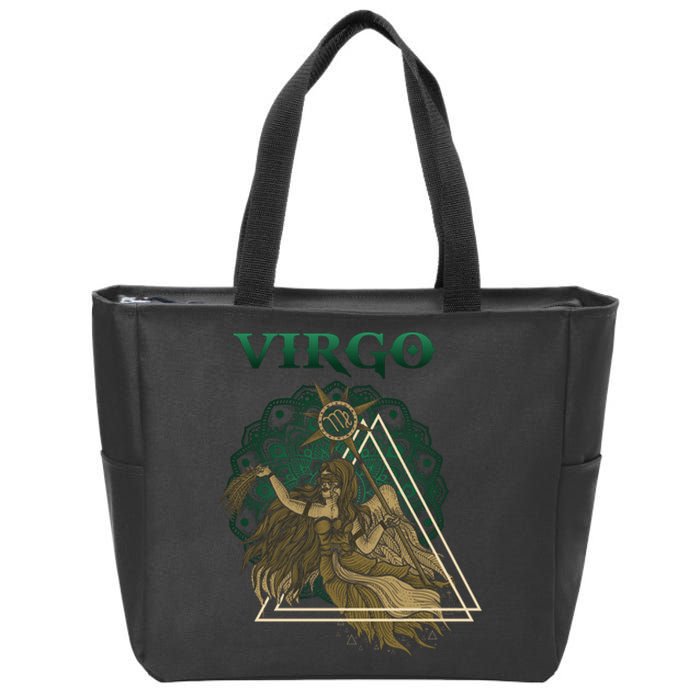 Virgo stylized design Zip Tote Bag