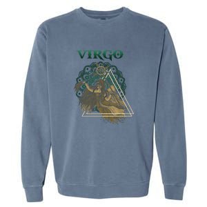 Virgo stylized design Garment-Dyed Sweatshirt