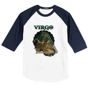 Virgo stylized design Baseball Sleeve Shirt