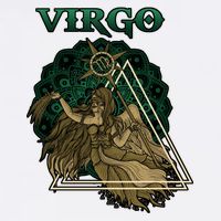 Virgo stylized design Garment-Dyed Sweatshirt