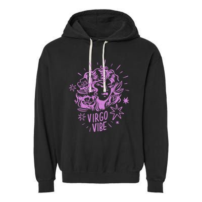 Virgo Vibe Zodiac Garment-Dyed Fleece Hoodie