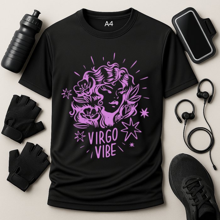 Virgo Vibe Zodiac Cooling Performance Crew T-Shirt