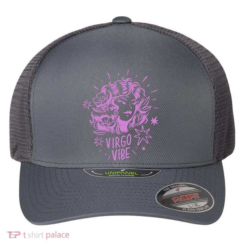 Virgo Vibe Zodiac Flexfit Unipanel Trucker Cap