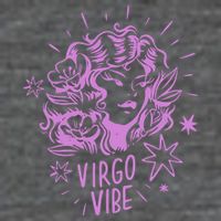 Virgo Vibe Zodiac Button