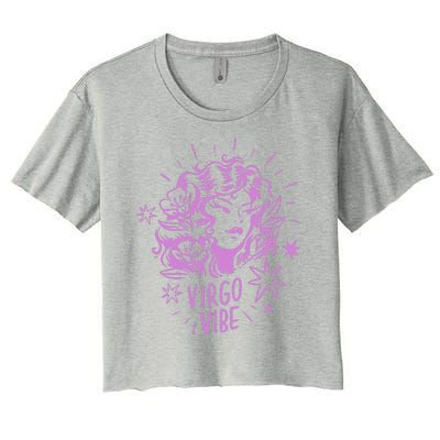 Virgo Vibe Zodiac Women's Crop Top Tee