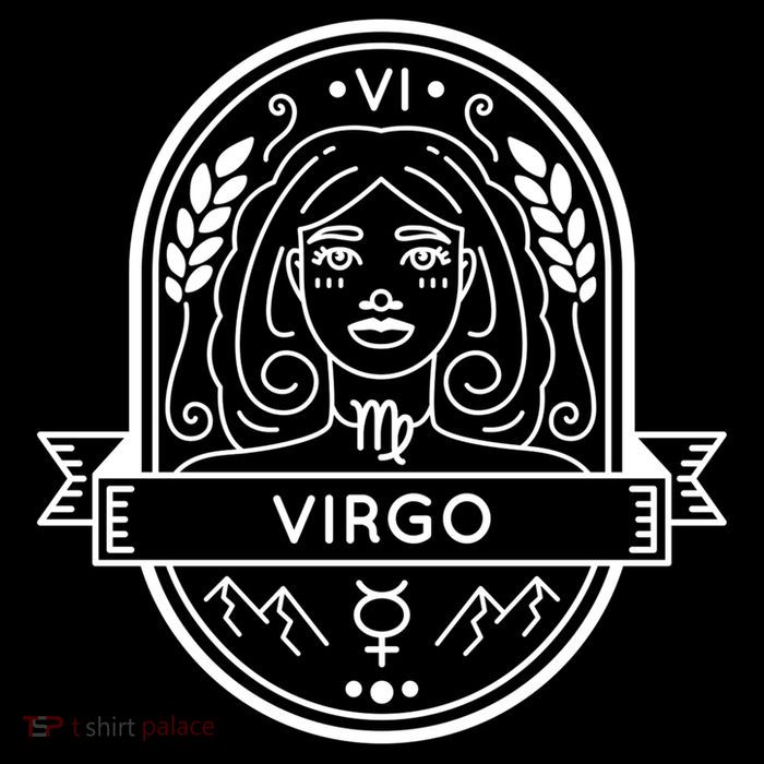 Virgo Zodiac Symbol Design Flexfit Unipanel Trucker Cap