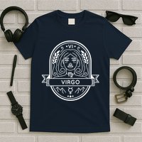 Virgo Zodiac Symbol Design T-Shirt