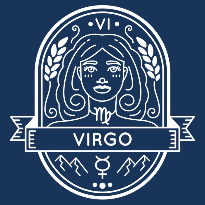 Virgo Zodiac Symbol Design T-Shirt