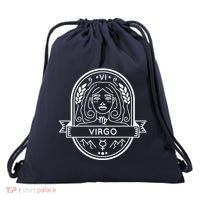 Virgo Zodiac Symbol Design Drawstring Bag