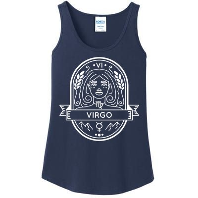 Virgo Zodiac Symbol Design Ladies Essential Tank