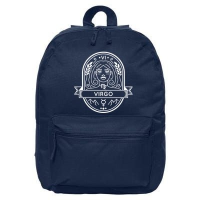 Virgo Zodiac Symbol Design 16 in Basic Backpack