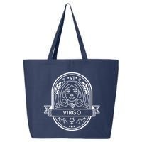 Virgo Zodiac Symbol Design 25L Jumbo Tote