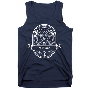 Virgo Zodiac Symbol Design Tank Top