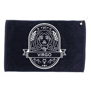 Virgo Zodiac Symbol Design Grommeted Golf Towel