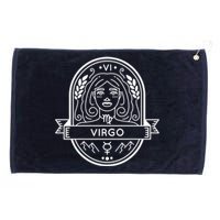 Virgo Zodiac Symbol Design Grommeted Golf Towel