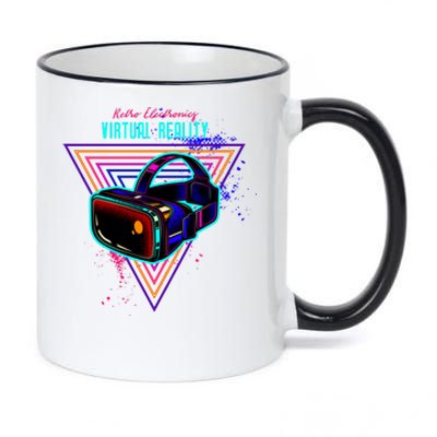 Virtual Reality Neon 11oz Black Color Changing Mug