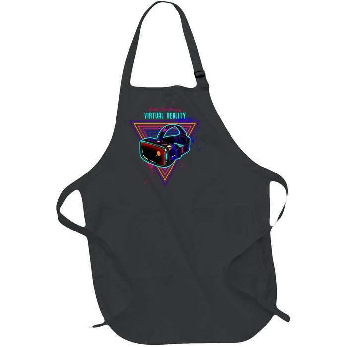 Virtual Reality Neon Full-Length Apron With Pockets