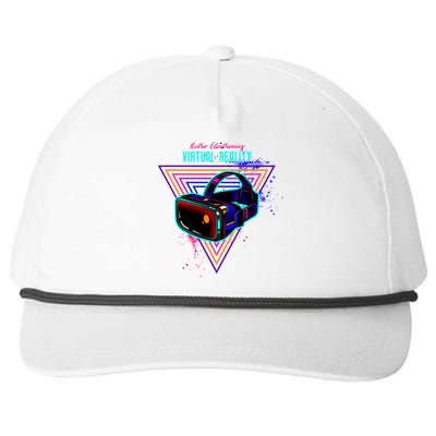 Virtual Reality Neon Snapback Five-Panel Rope Hat