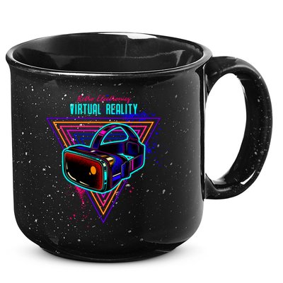 Virtual Reality Neon 15oz Campfire Ceramic Mug