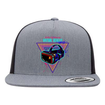 Virtual Reality Neon Flat Bill Trucker Hat