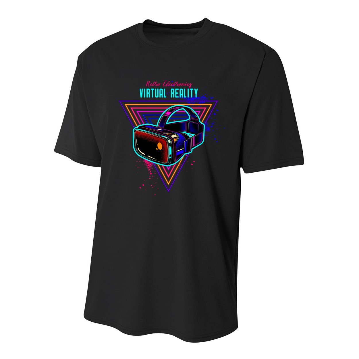 Virtual Reality Neon Youth Performance Sprint T-Shirt