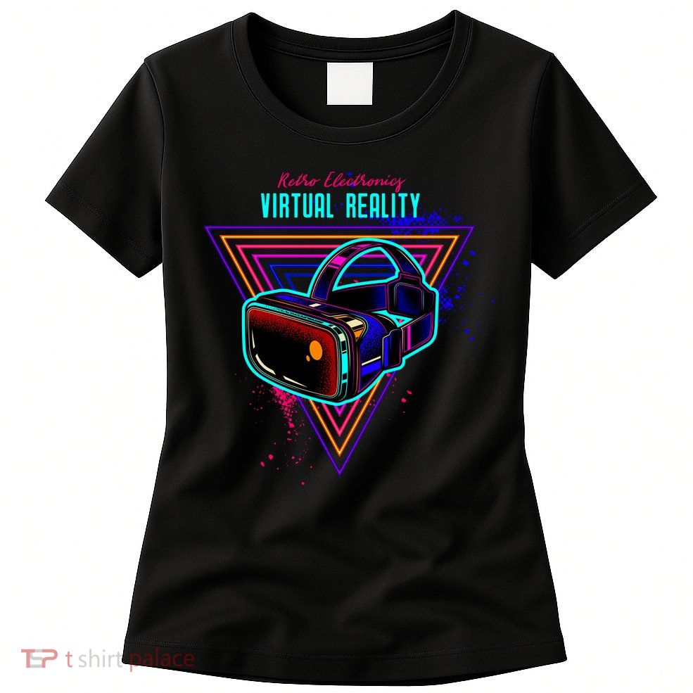 Virtual Reality Neon Womens T-Shirt