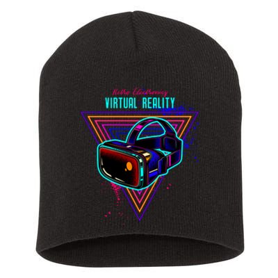 Virtual Reality Neon Short Acrylic Beanie