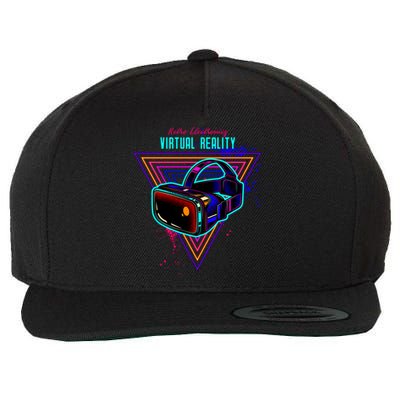 Virtual Reality Neon Wool Snapback Cap