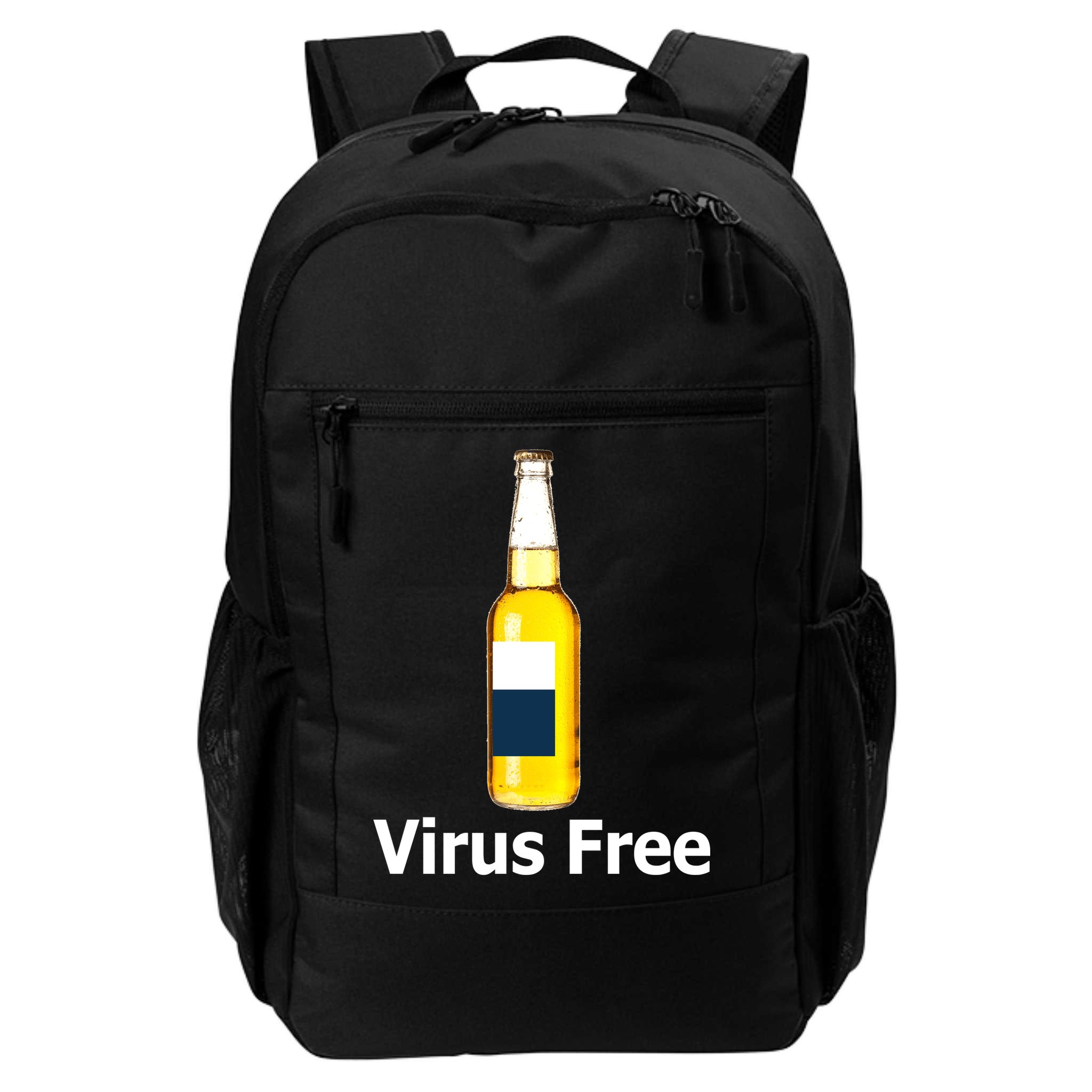 Virus Free Beer Bottle Backpack