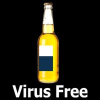 Virus Free Beer Bottle Backpack