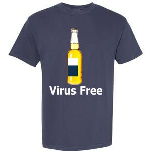 Virus Free Beer Bottle Garment-Dyed Heavyweight T-Shirt