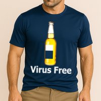 Virus Free Beer Bottle Cooling Performance Crew T-Shirt