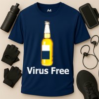 Virus Free Beer Bottle Cooling Performance Crew T-Shirt