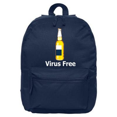 Virus Free Beer Bottle 16 in Basic Backpack