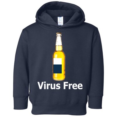 Virus Free Beer Bottle Toddler Hoodie