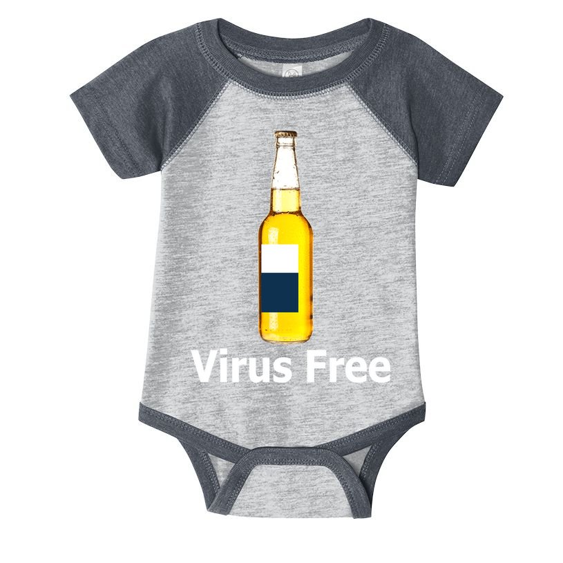 Virus Free Beer Bottle Infant Baby Jersey Bodysuit
