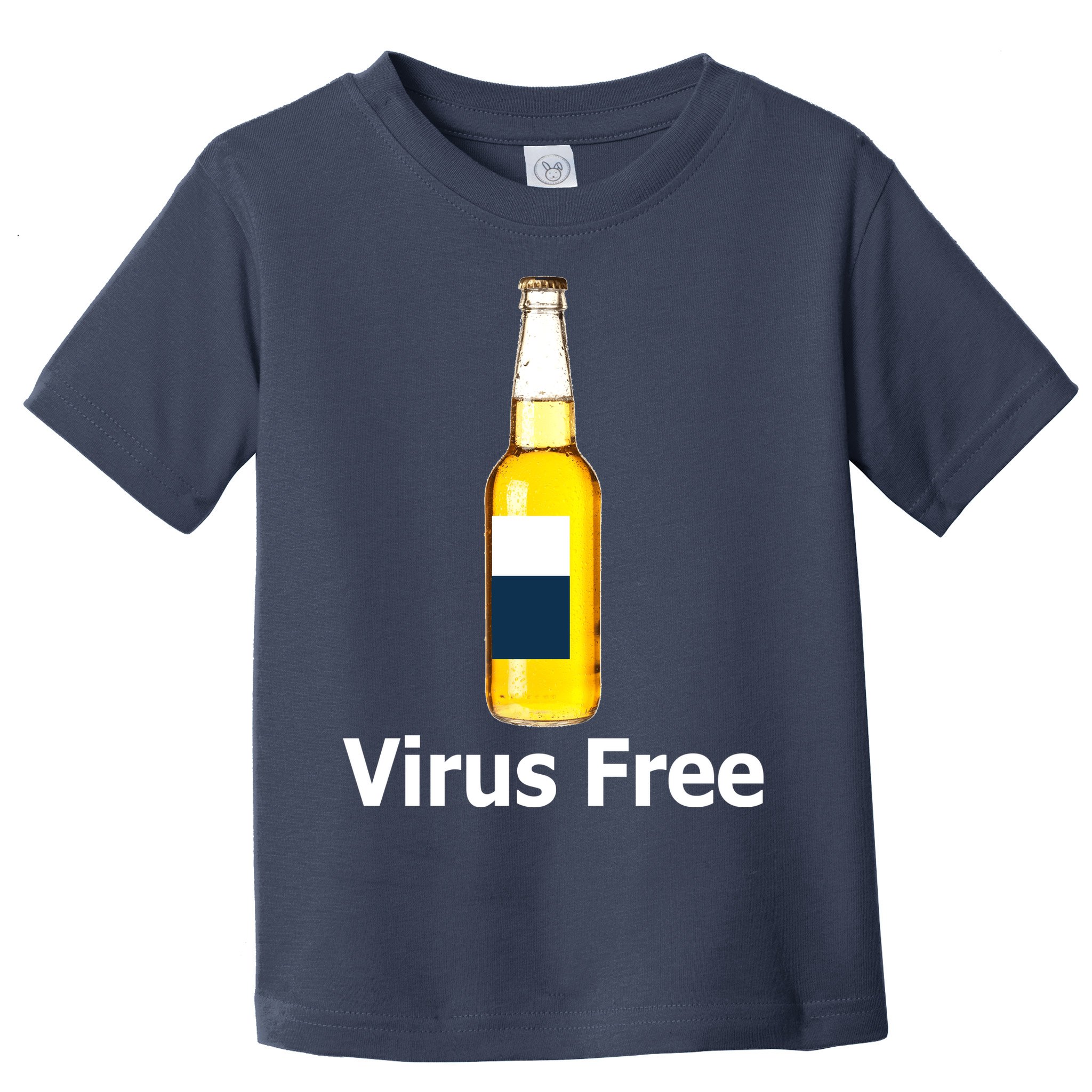 Virus Free Beer Bottle Toddler T-Shirt