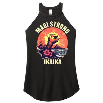 Vintage Ikaika Strong Maui Hawaii Island I Love Hawaii Women’s Perfect Tri Rocker Tank