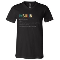 Vintage Insulin Something That Awesome People Can't Make V-Neck T-Shirt