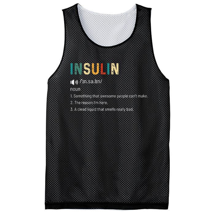 Vintage Insulin Something That Awesome People Can't Make Mesh Reversible Basketball Jersey Tank