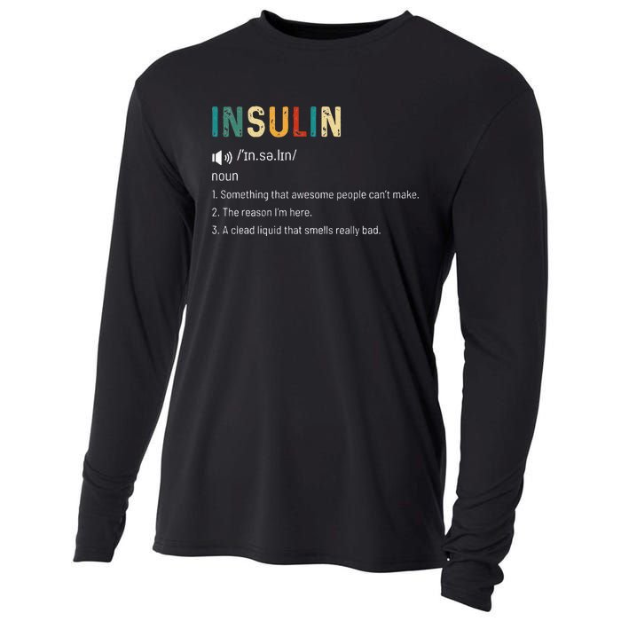 Vintage Insulin Something That Awesome People Can't Make Cooling Performance Long Sleeve Crew