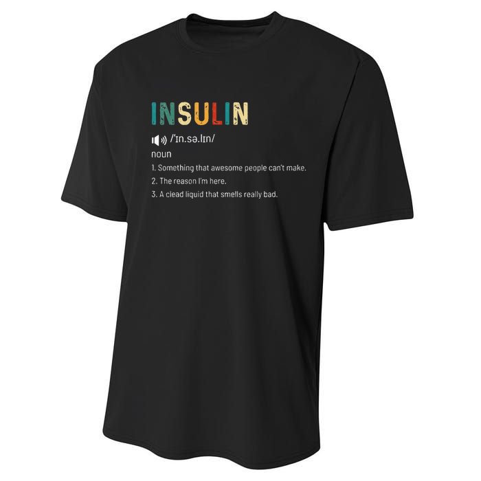 Vintage Insulin Something That Awesome People Can't Make Performance Sprint T-Shirt