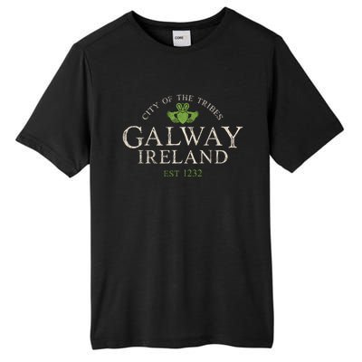 Vintage Irish Souvenir Funny Gift: Claddagh Galway Ireland Gift Tall Fusion ChromaSoft Performance T-Shirt