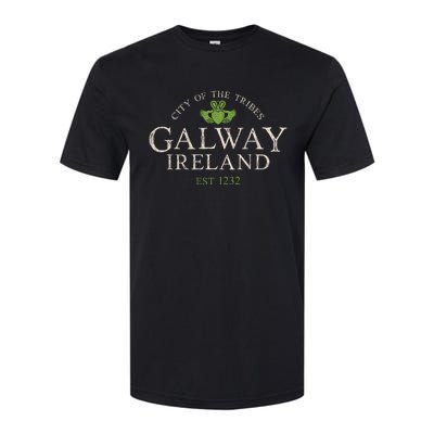 Vintage Irish Souvenir Funny Gift: Claddagh Galway Ireland Gift Softstyle CVC T-Shirt