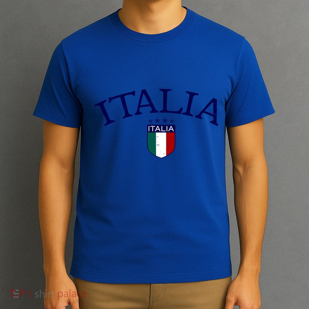 Vintage Italia Soccer Funny Gift T-Shirt
