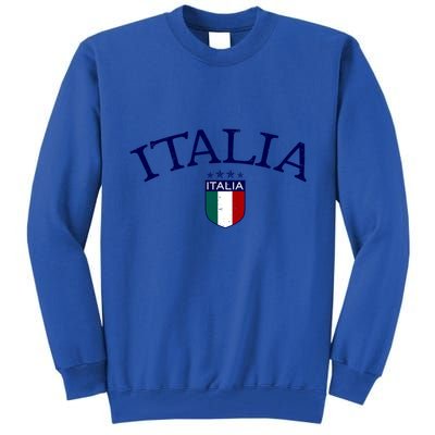 Vintage Italia Soccer Funny Gift Tall Sweatshirt