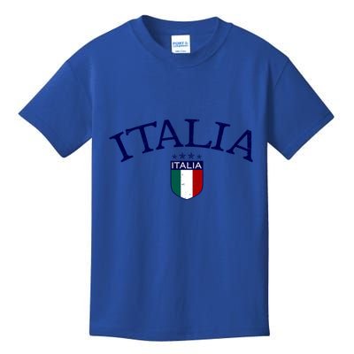 Vintage Italia Soccer Funny Gift Kids T-Shirt