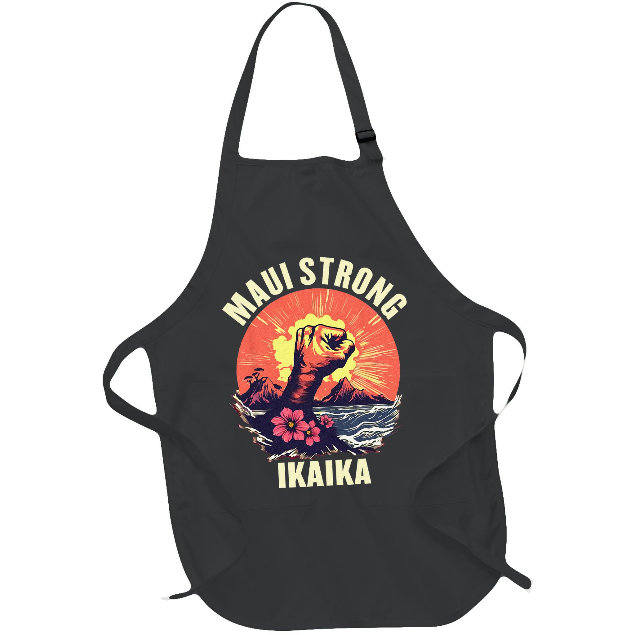 Vintage Ikaika Strong Maui Hawaii Island I Love Hawaii Apron