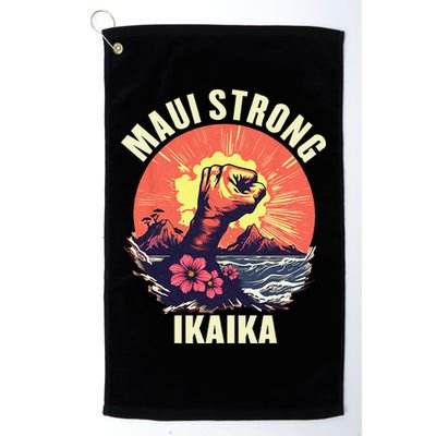 Vintage Ikaika Strong Maui Hawaii Island I Love Hawaii Golf Towel