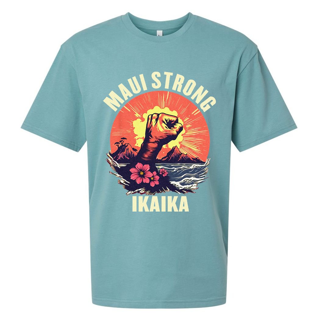 Vintage Ikaika Strong Maui Hawaii Island I Love Hawaii Sueded Cloud Jersey T-Shirt